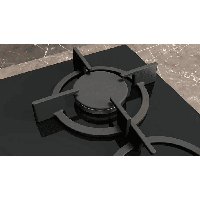 iQ500 SIEMENS Placa de gas 60 cm Vidrio templado Negro 5