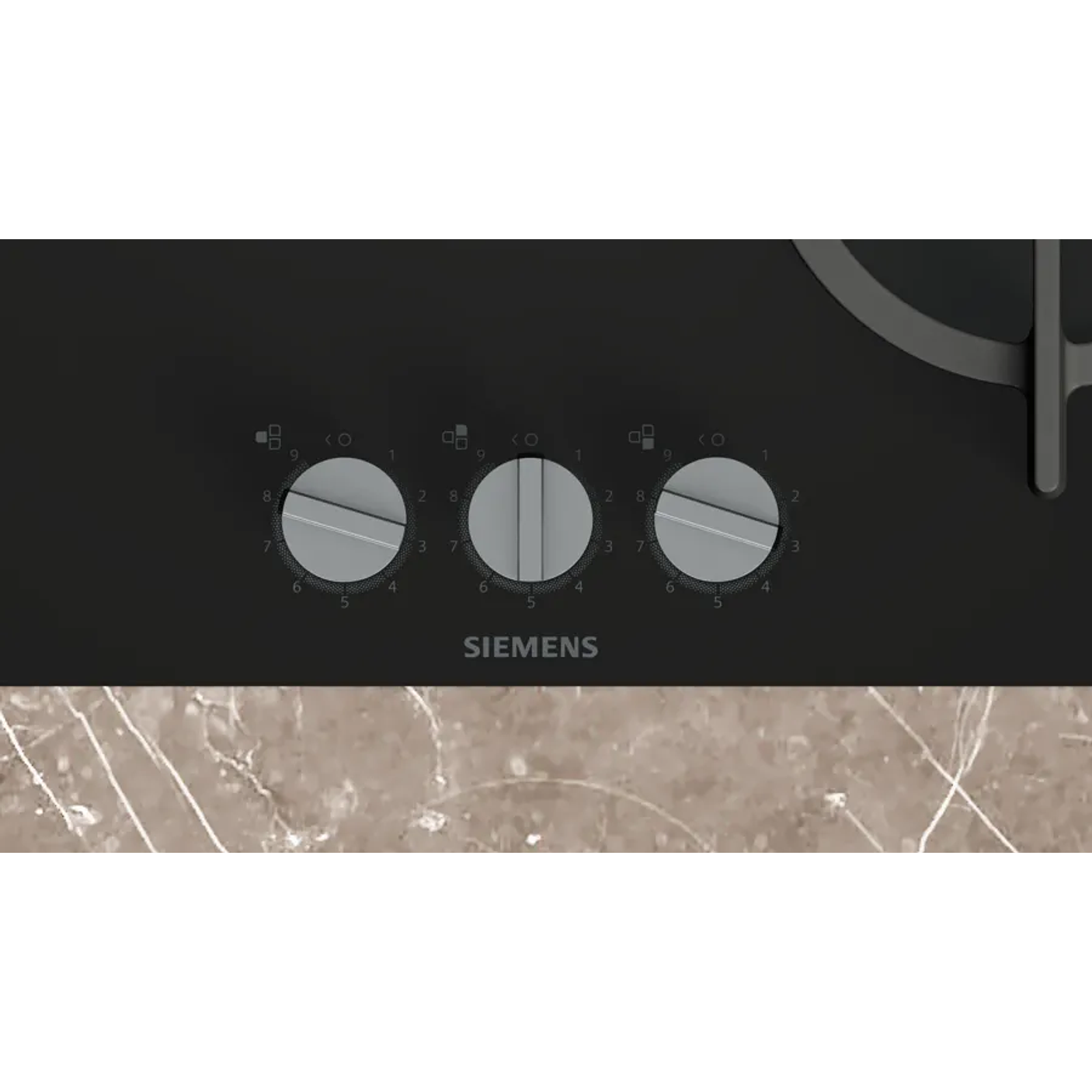 iQ500 SIEMENS Placa de gas 60 cm Vidrio templado Negro 7