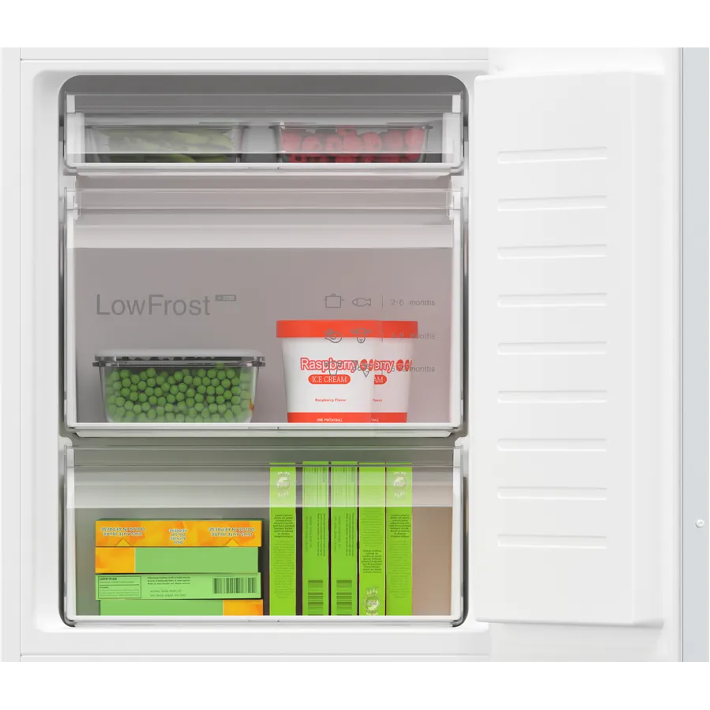 Serie 4 Frigorífico combi integrable 177.2 x 54.1 cm Puerta deslizante, LowFrost 4