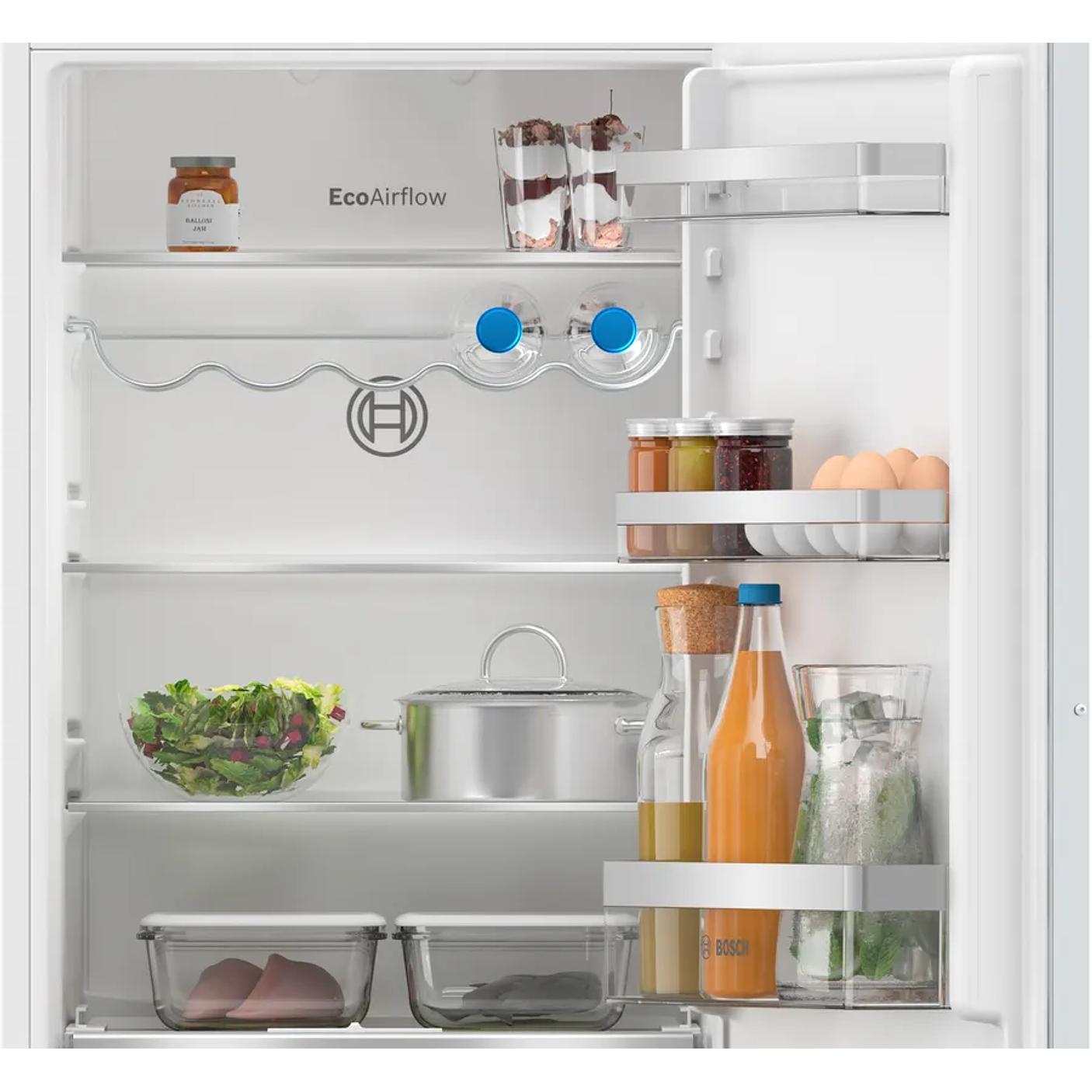 Serie 4 Frigorífico combi integrable 177.2 x 54.1 cm Puerta deslizante, LowFrost 2