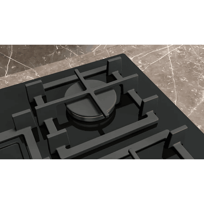 iQ500 SIEMENS Placa de gas 75 cm Vidrio templado, Negro 5