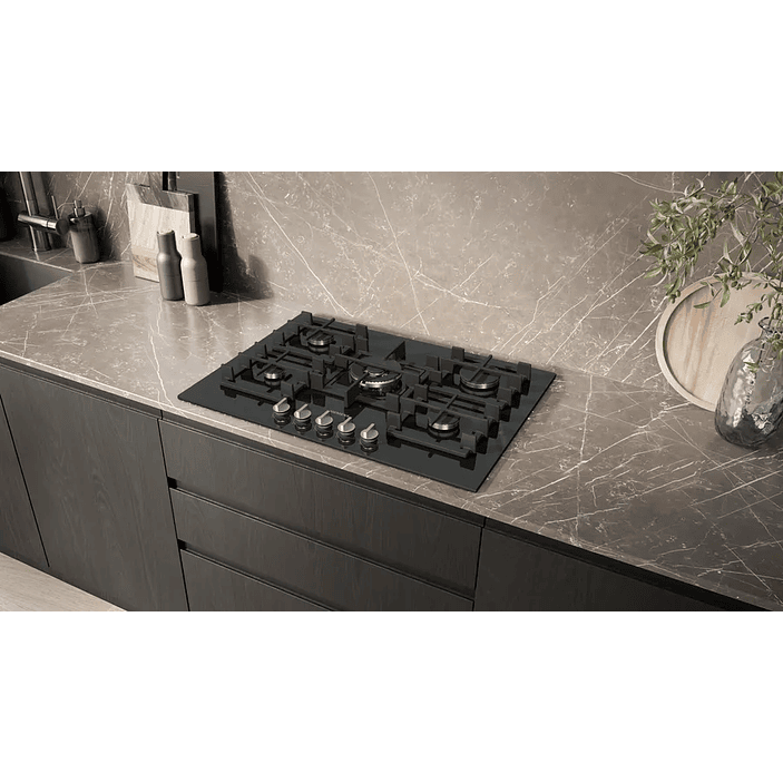 iQ500 SIEMENS Placa de gas 75 cm Vidrio templado, Negro 2