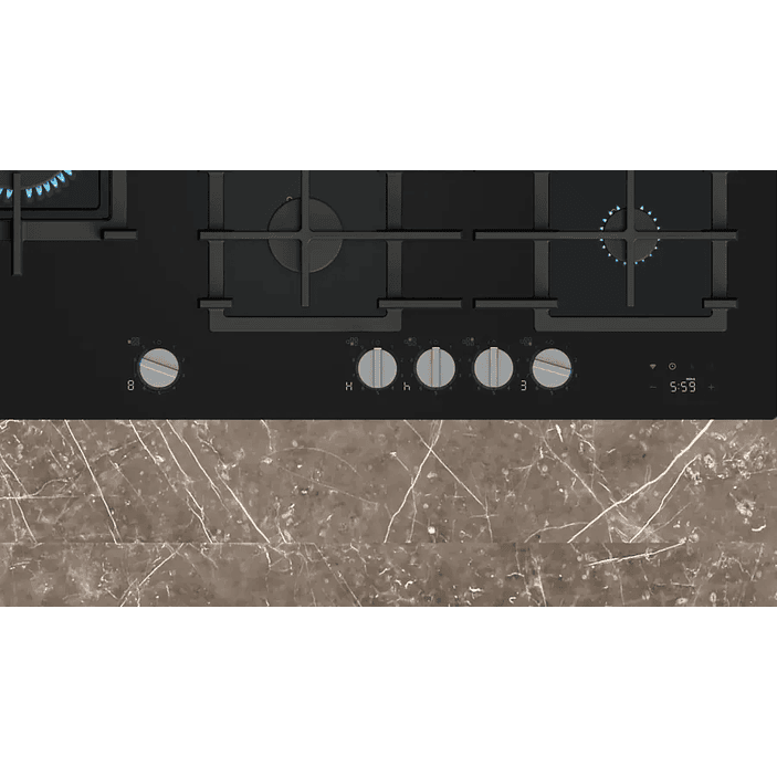 iQ700 SIEMENS Placa de gas 90 cm Vidrio templado, Negro 3