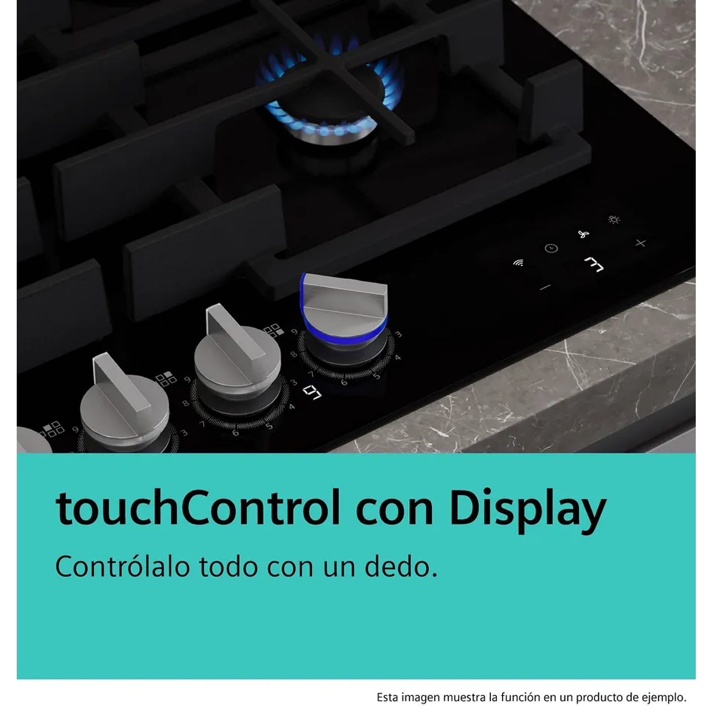 iQ700 SIEMENS Placa de gas 90 cm Vidrio templado, Negro 9