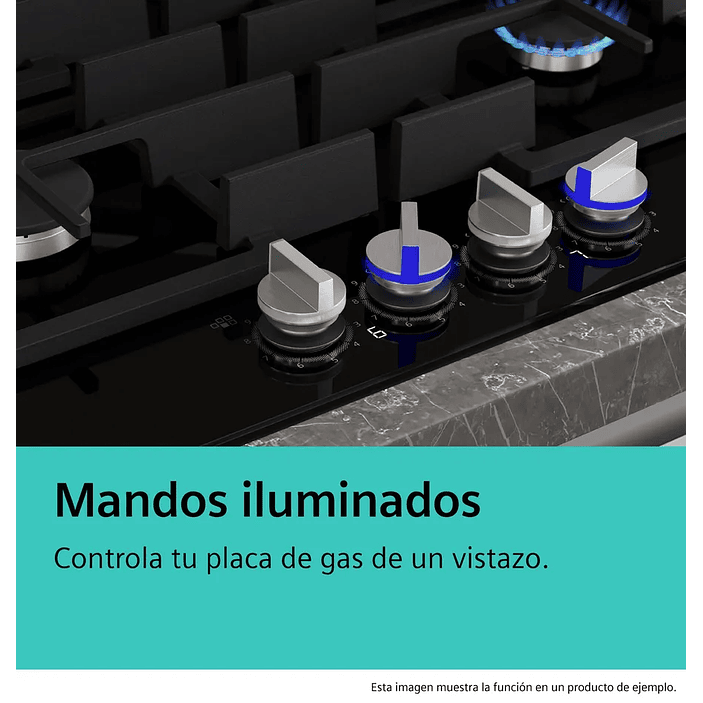 iQ700 SIEMENS Placa de gas 90 cm Vidrio templado, Negro 12