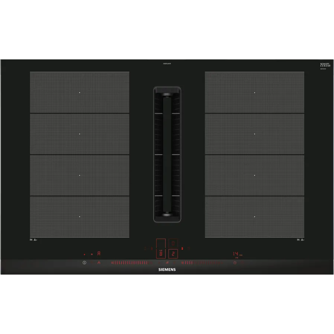 iQ700 SIEMENS Placa de inducción con extractor integrado 80 cm con perfiles 1