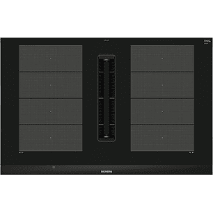 iQ700 SIEMENS Placa de inducción con extractor integrado 80 cm con perfiles