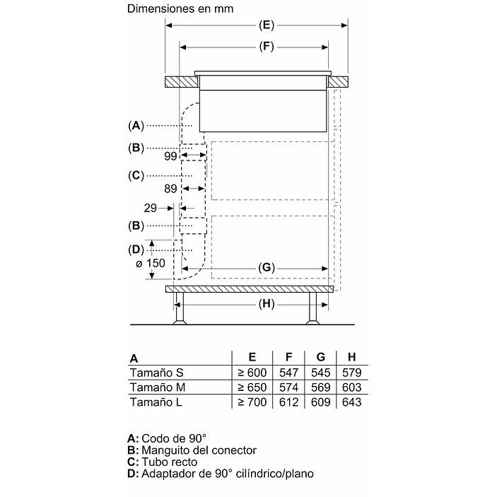 iQ700 SIEMENS Placa de inducción con extractor integrado 80 cm con perfiles 6