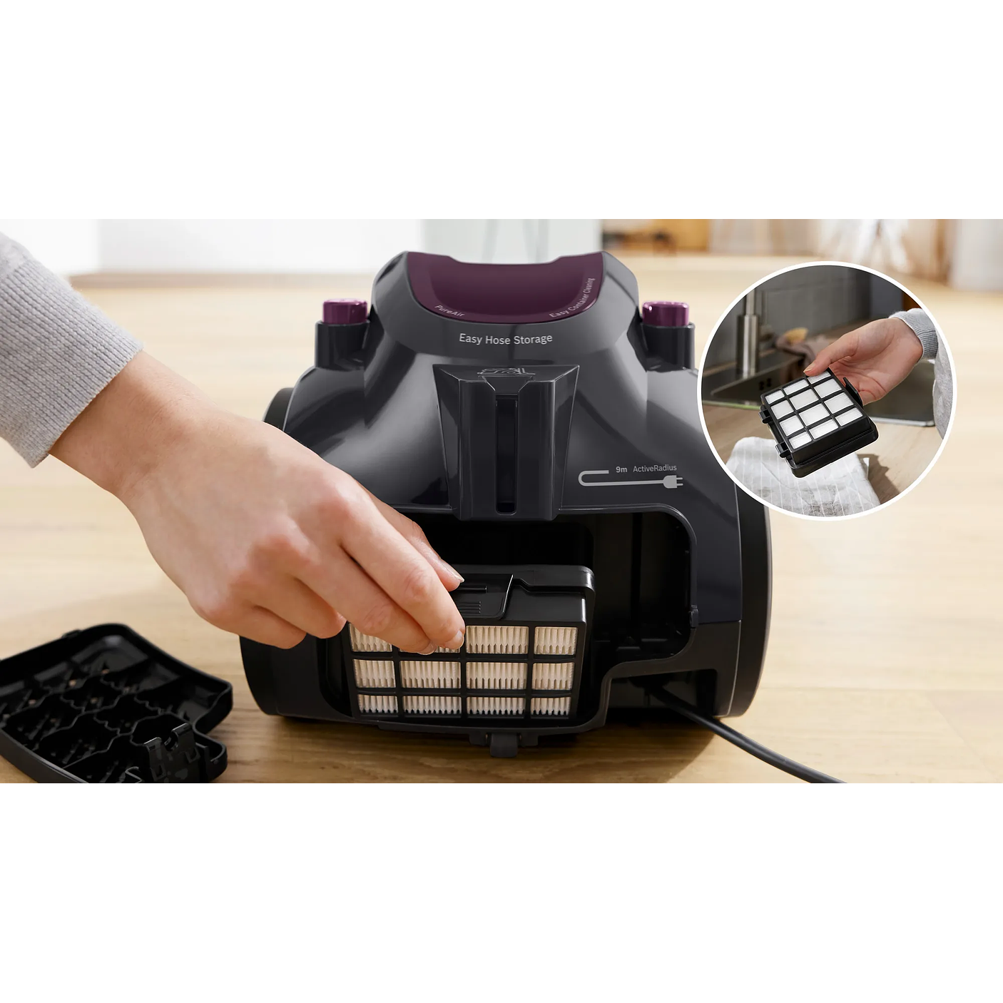 Serie 2 Aspirador sin bolsa Violeta BOSCH 13