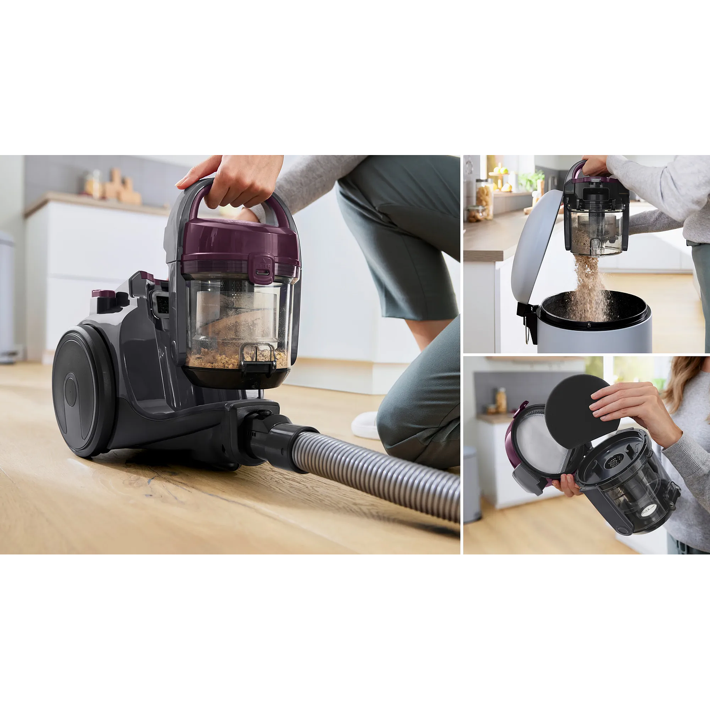 Serie 2 Aspirador sin bolsa Violeta BOSCH 16