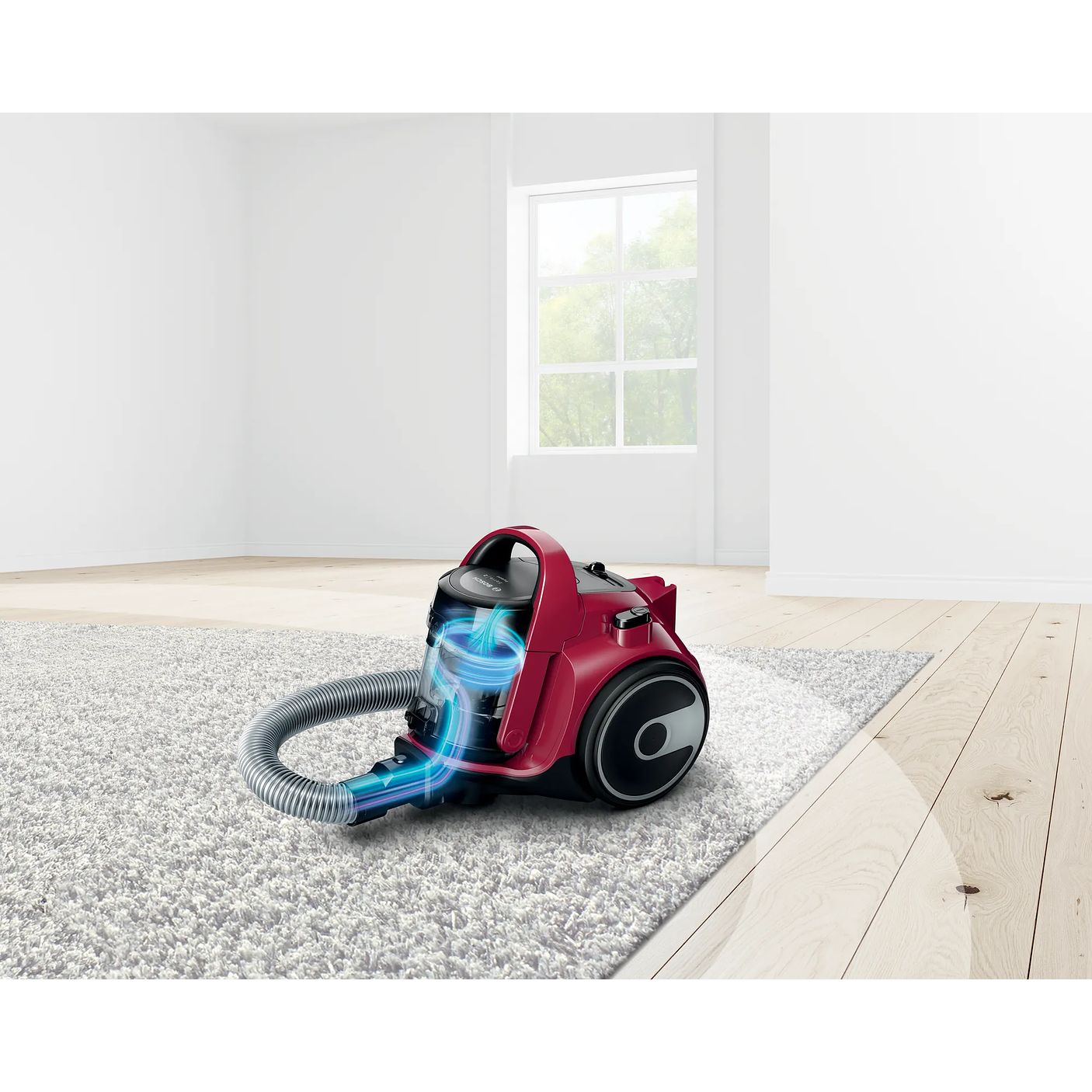 Serie 2 Aspirador sin bolsa Rojo BOSCH 2