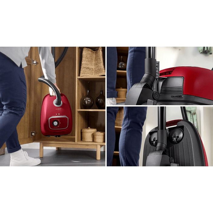Serie 4 Aspirador con bolsa Rojo BOSCH 8