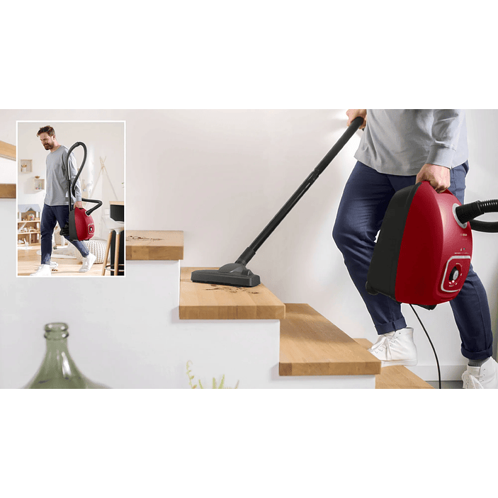 Serie 4 Aspirador con bolsa Rojo BOSCH 2