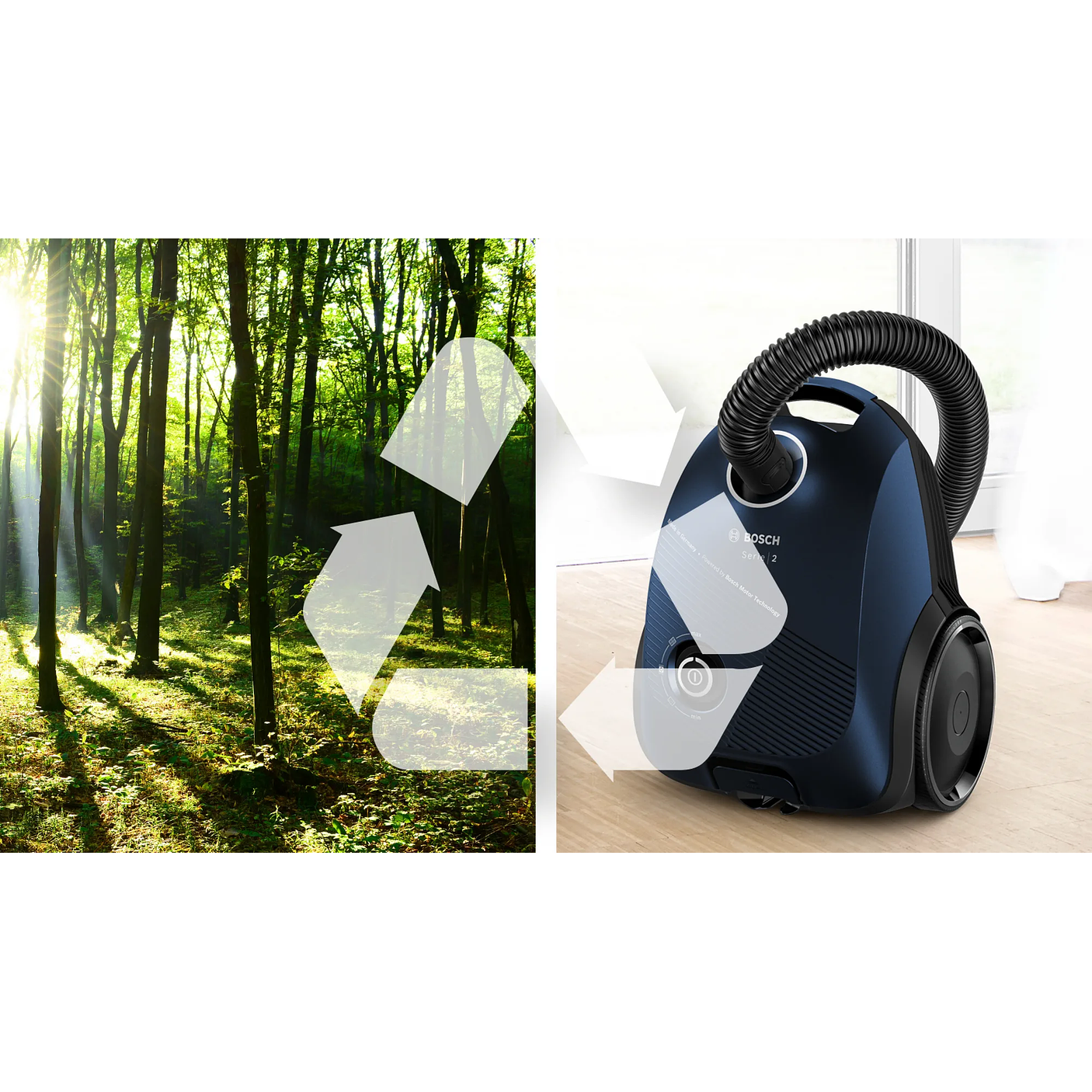 Serie 2 Aspirador con bolsa Azul BOSCH 5