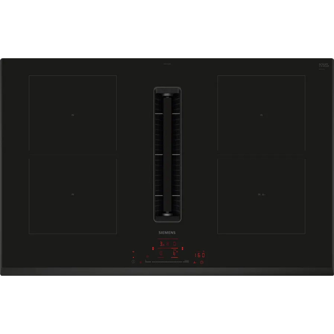 iQ500 SIEMENS Placa de inducción con extractor integrado 80 cm sin perfiles 1