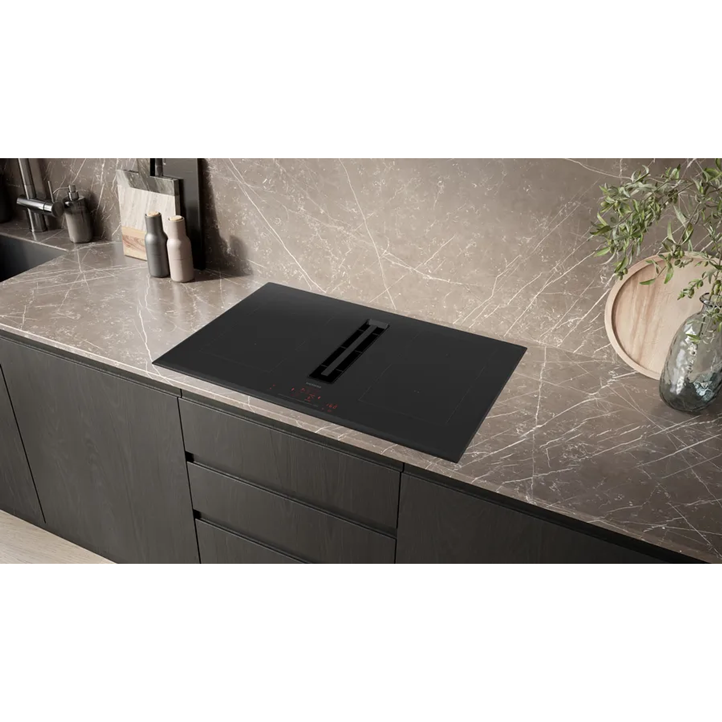 iQ500 SIEMENS Placa de inducción con extractor integrado 80 cm sin perfiles 2