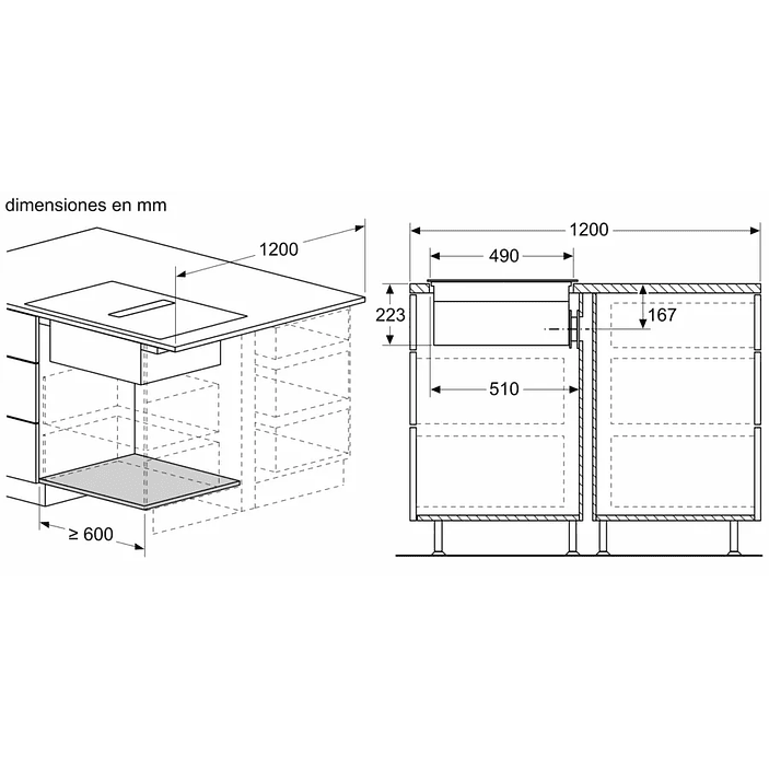 iQ500 SIEMENS Placa de inducción con extractor integrado 80 cm sin perfiles 13