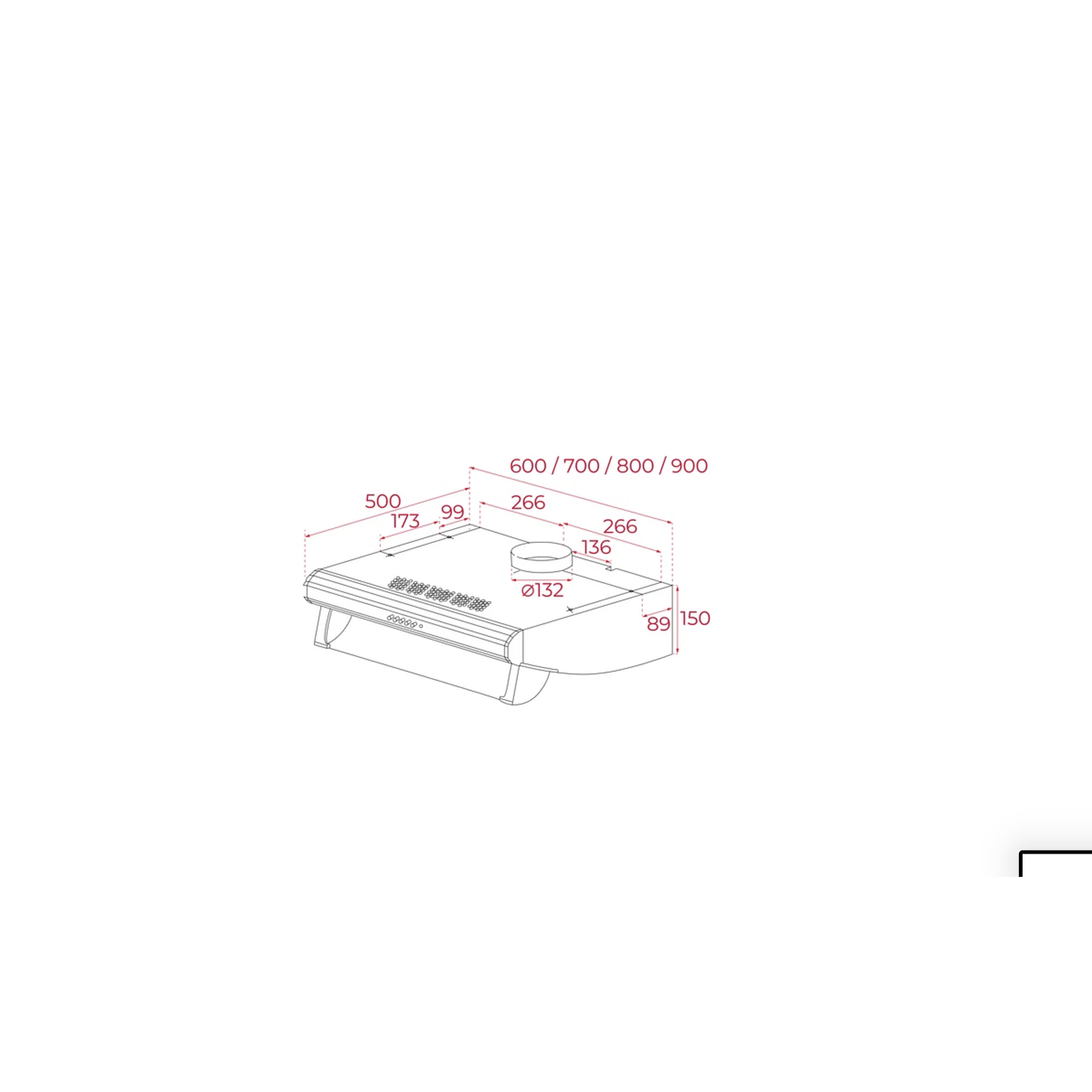 Campana C 6310 60 cm Integrada Inox Antihuellas TEKA 3