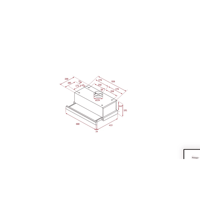 Campana TL 6420.2 WH 60 cm Extensible Blanca TEKA 2