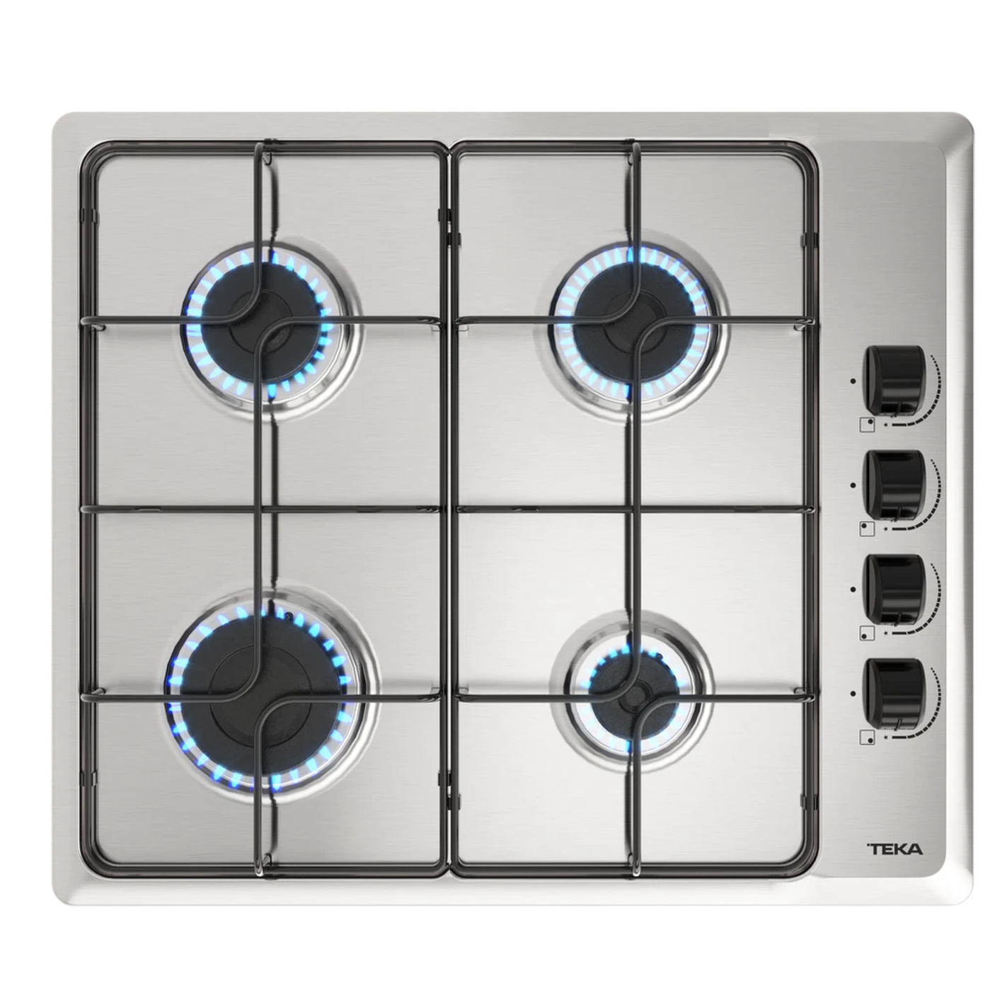 HLX 640 KL 4 Fuegos Gas Natural Acero Inoxidable TEKA 1