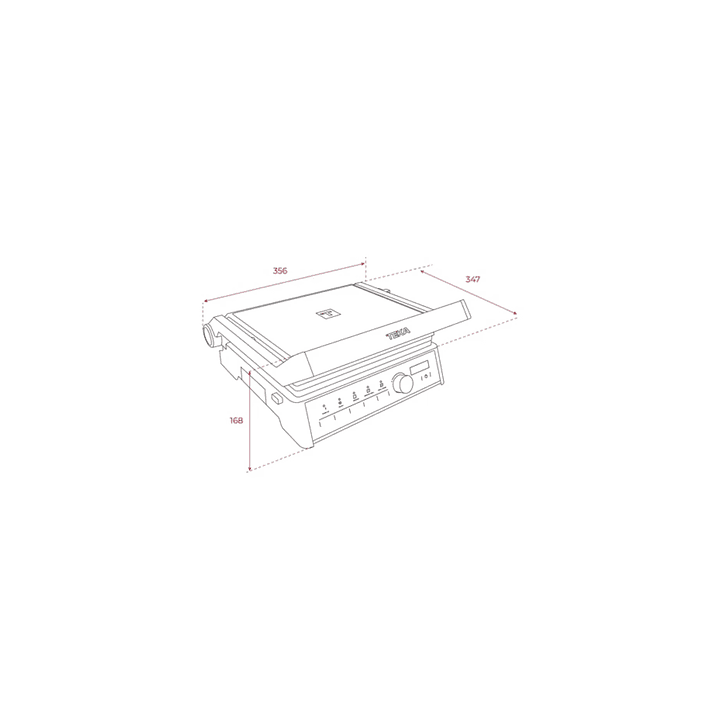 EliteGrill Grill Eléctrico Multifunción Cristal Negro TEKA 8
