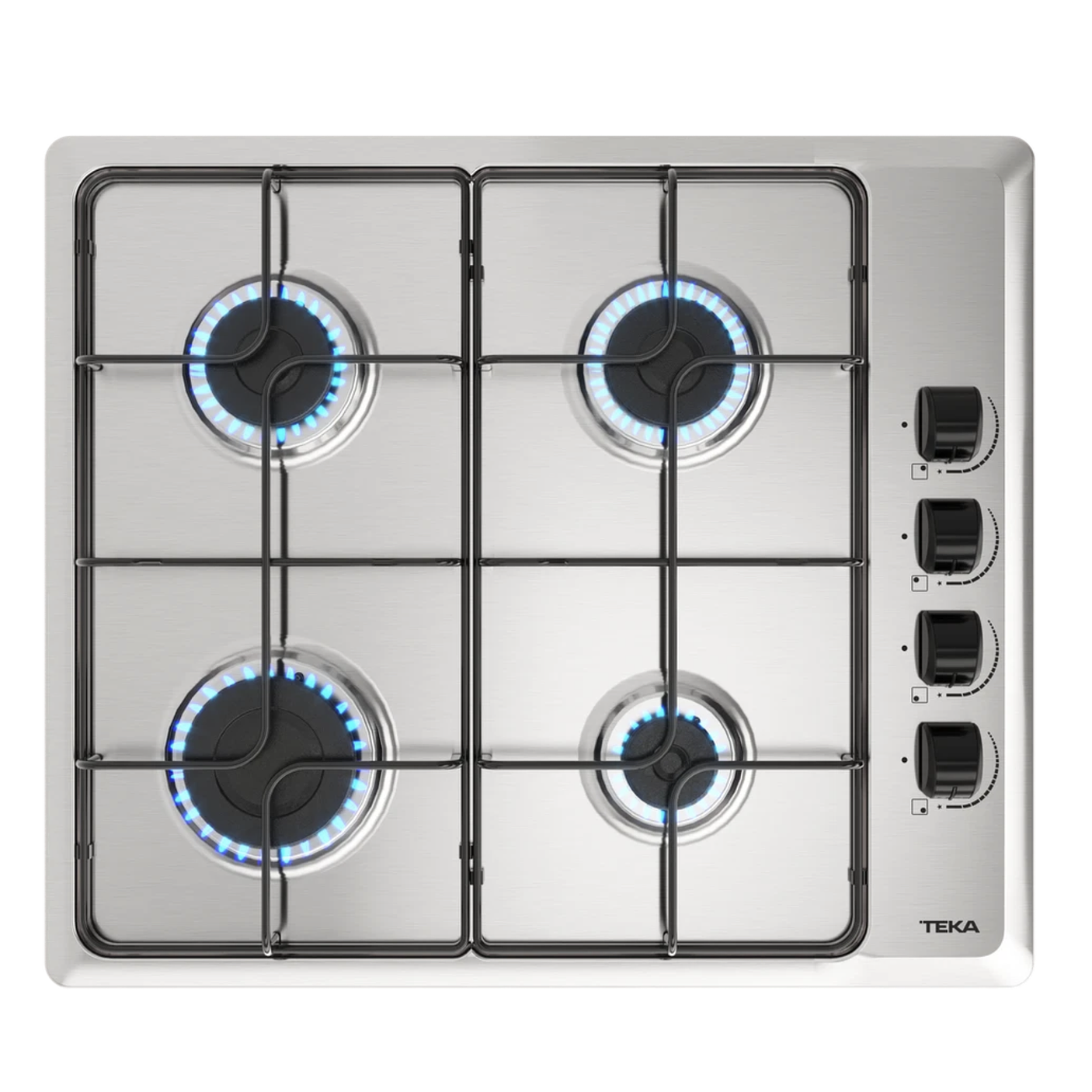HLX 640 KL Placa de Cocción a Gas Butano 4 Fuegos Acero Inoxidable TEKA 1
