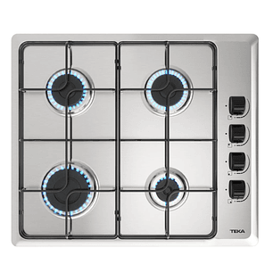 HLX 640 KL Placa de Cocción a Gas Butano 4 Fuegos Acero Inoxidable TEKA