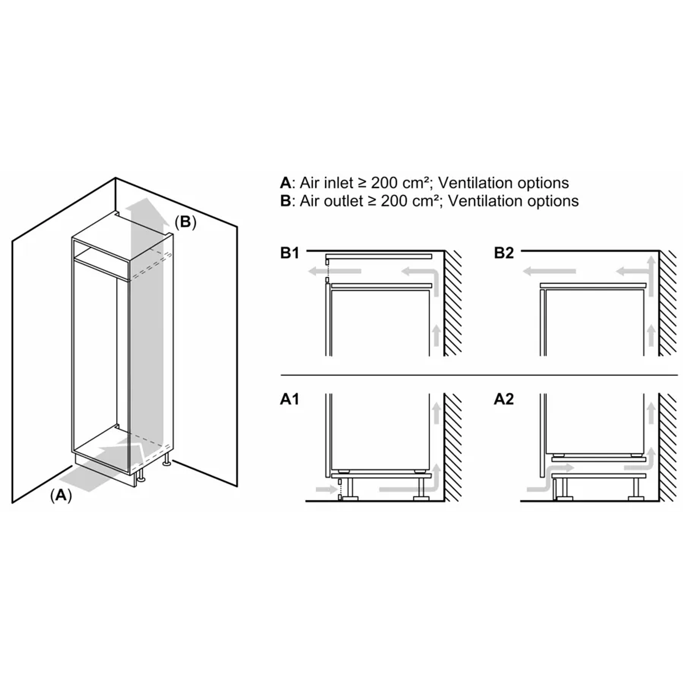 Serie 4 Frigorífico integrable 177.2 x 54.1 cm Puerta fija 10