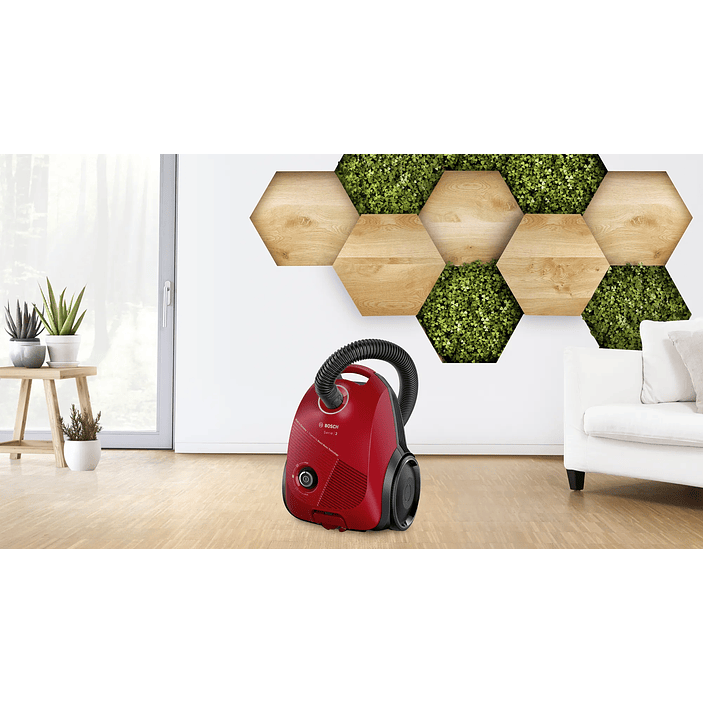 Serie 2 Aspirador con bolsa Rojo BOSCH 9