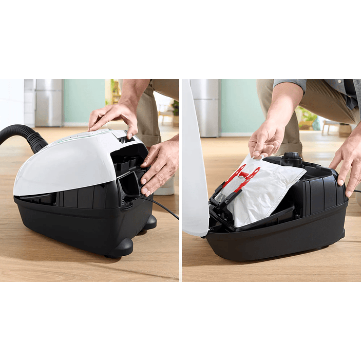 Serie 4 Aspirador con bolsa Blanco BOSCH 6