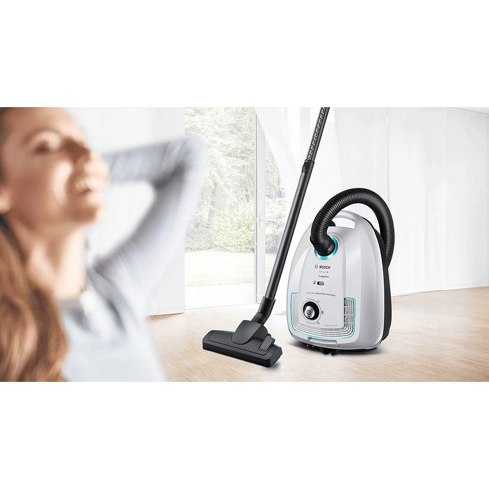 Serie 4 Aspirador con bolsa Blanco BOSCH 9