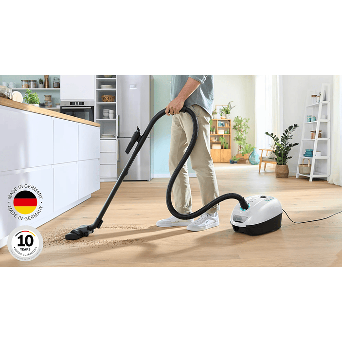 Serie 4 Aspirador con bolsa Blanco BOSCH 3