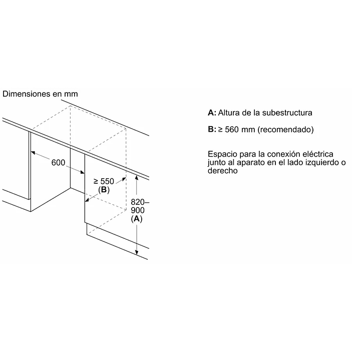 Serie 4 Frigorífico bajo encimera 82 x 59.8 cm Puerta fija 9