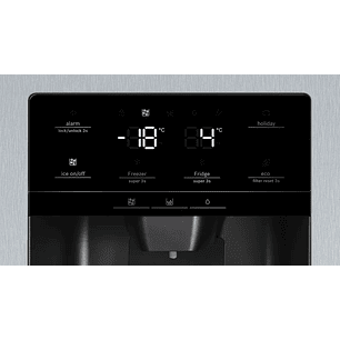 Serie 6 Frigorífico americano 178.7 x 90.8 cm Acero antihuellas, Total NoFrost