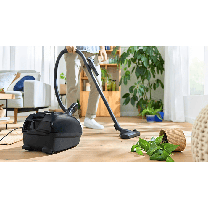 Serie 4 Aspirador con bolsa Negro BOSCH 6