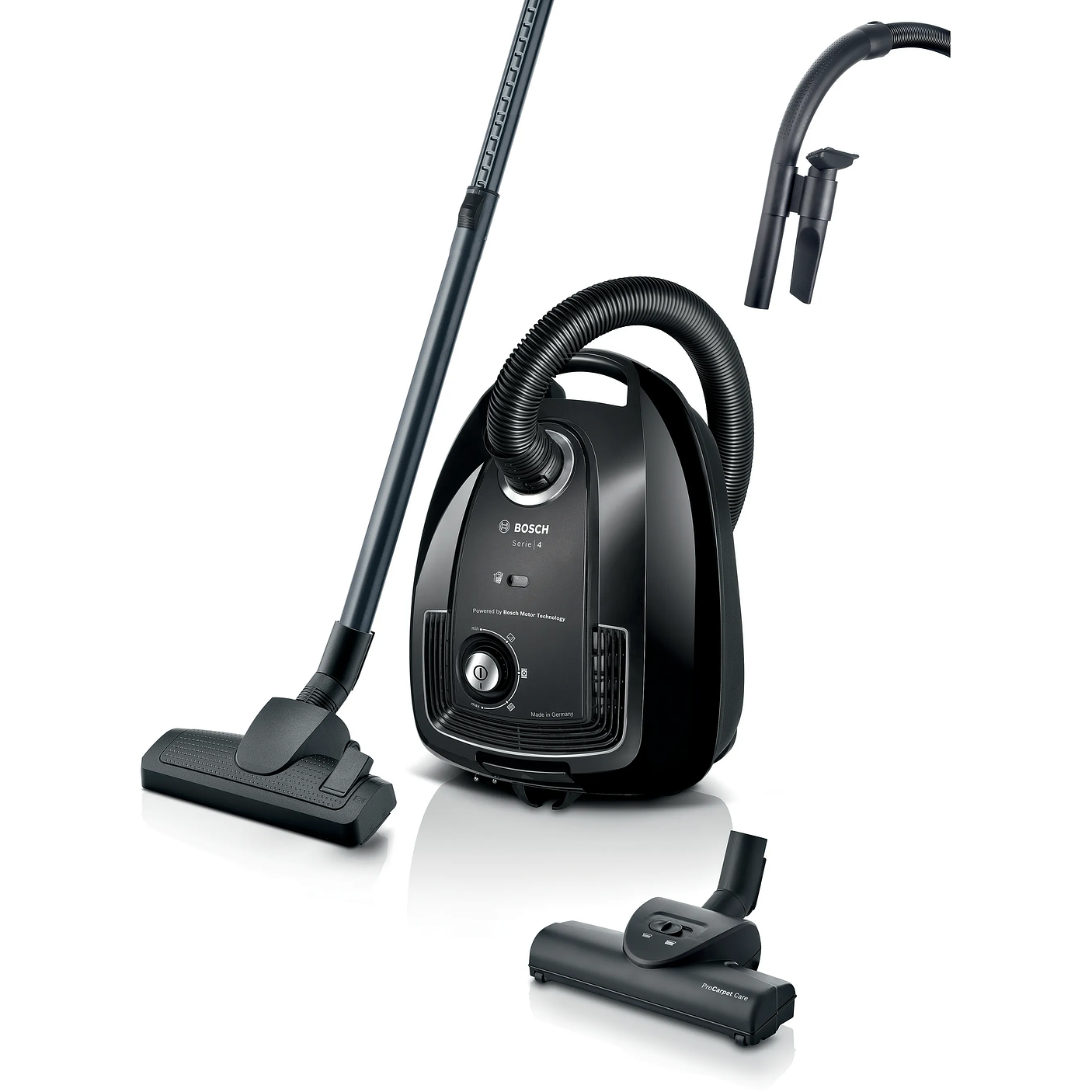 Serie 4 Aspirador con bolsa Negro BOSCH 1