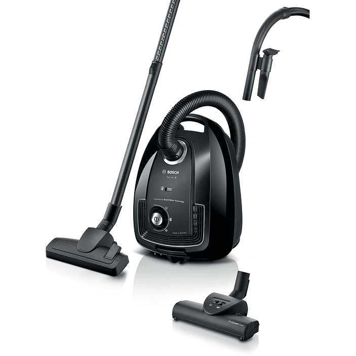 Serie 4 Aspirador con bolsa Negro BOSCH 1