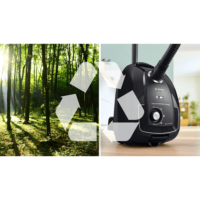 Serie 4 Aspirador con bolsa Negro BOSCH 14