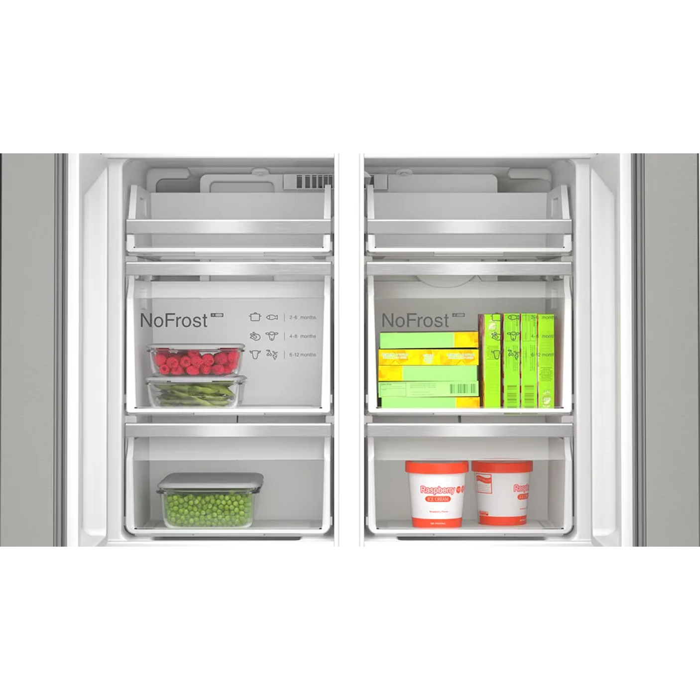 Serie 6 Multipuerta 183 x 90.5 cm Acero antihuellas, Total NoFrost 9