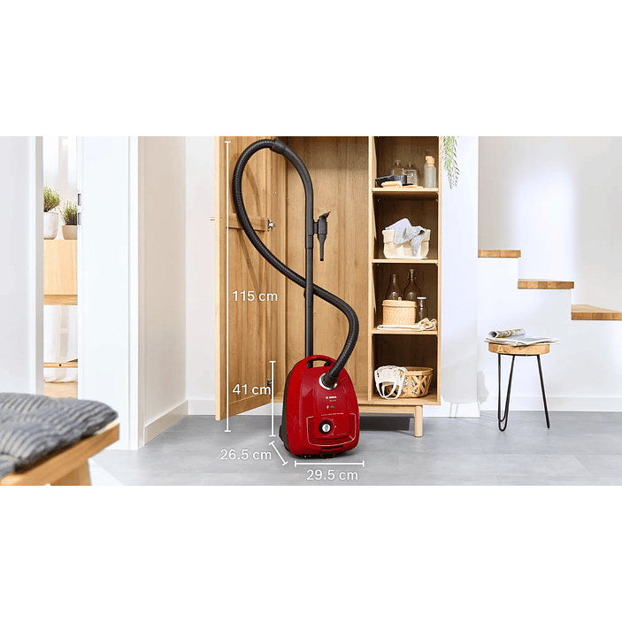 Serie 4 Aspirador con bolsa Rojo BOSCH 11