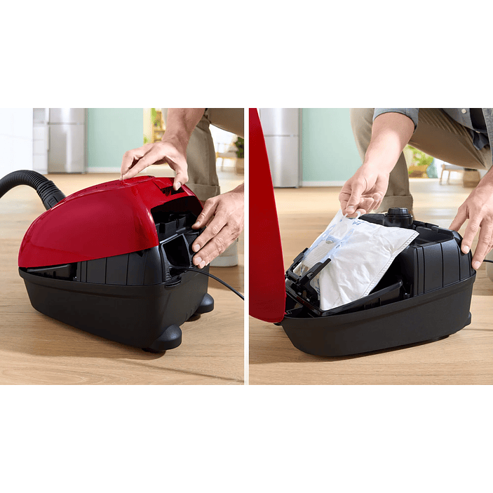 Serie 4 Aspirador con bolsa Rojo BOSCH 8