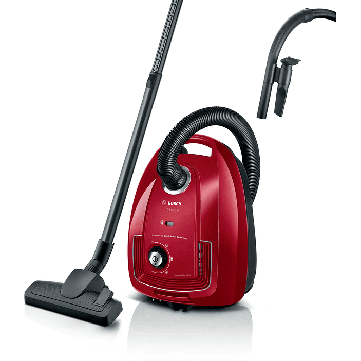 Serie 4 Aspirador con bolsa Rojo BOSCH 1