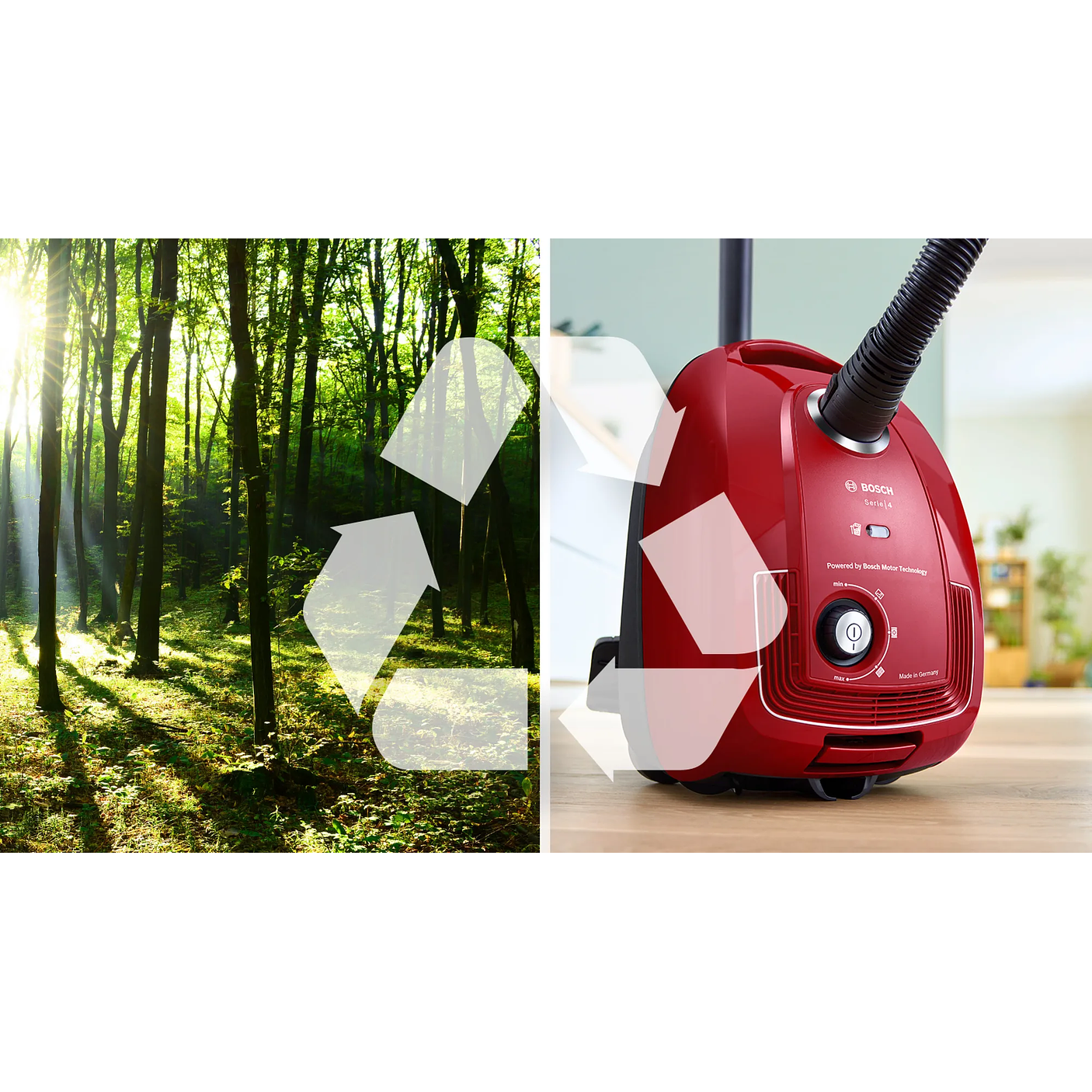 Serie 4 Aspirador con bolsa Rojo BOSCH 13