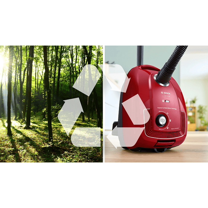 Serie 4 Aspirador con bolsa Rojo BOSCH 13