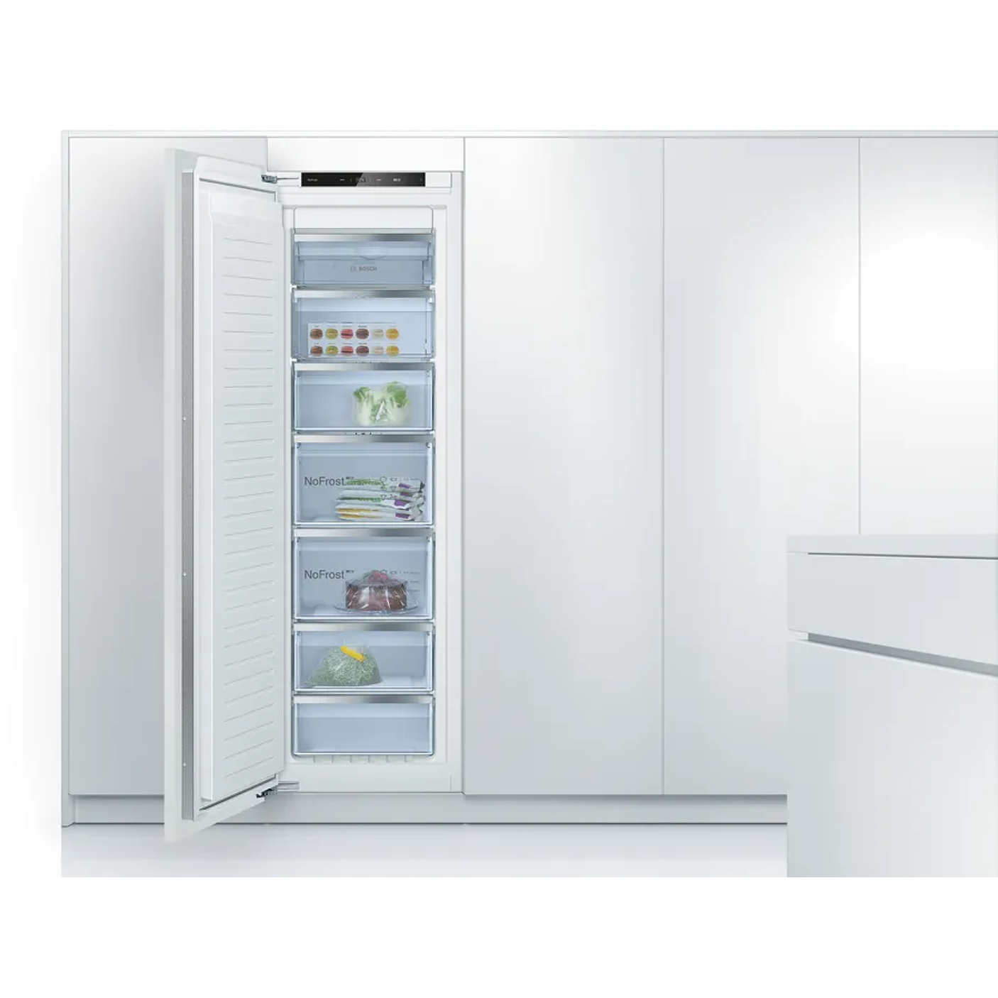 Serie 6 Congelador integrable 177.2 x 55.8 cm Cierre SoftClose con puerta fija 3