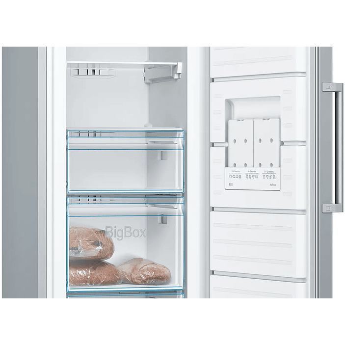 Serie 4 Congelador de libre instalación 176 x 60 cm Acero mate antihuellas 4