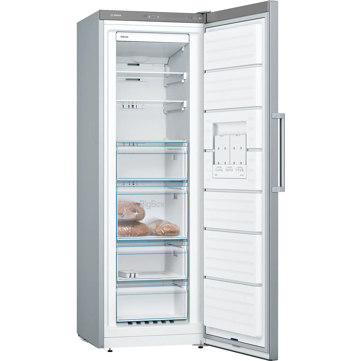 Serie 4 Congelador de libre instalación 176 x 60 cm Acero mate antihuellas 2