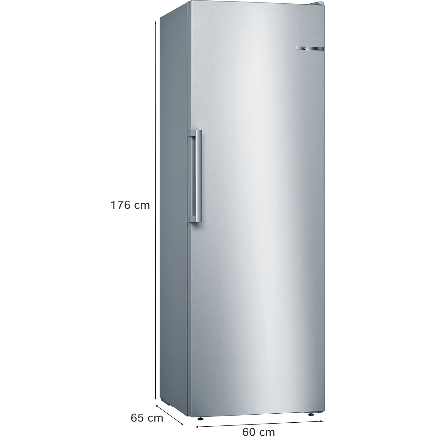 Serie 4 Congelador de libre instalación 176 x 60 cm Acero mate antihuellas 6