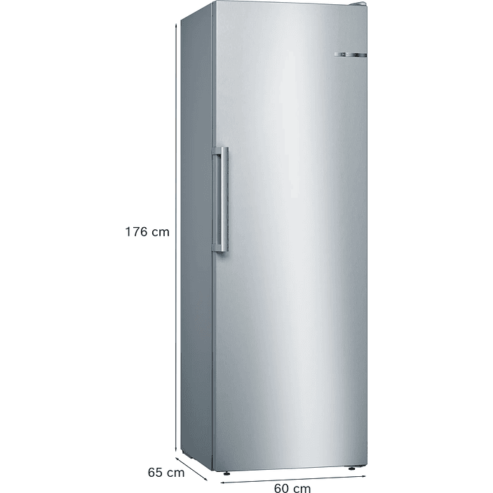 Serie 4 Congelador de libre instalación 176 x 60 cm Acero mate antihuellas 6