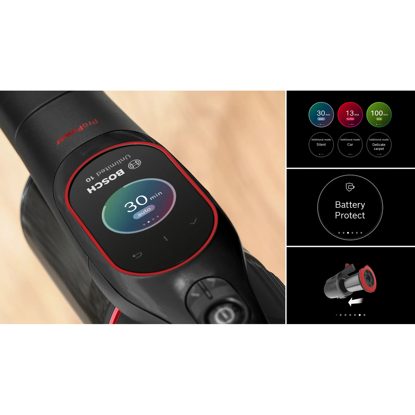 Aspiradora sin cable Unlimited 10 ProPower Negro BOSCH 9